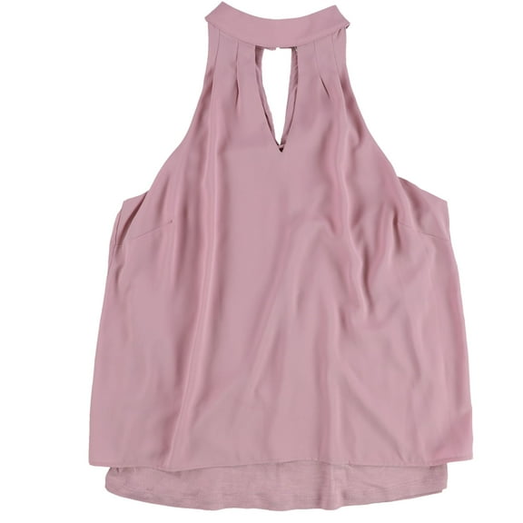 bar III Womens Keyhole Cold Shoulder Blouse, Pink, XX-Large