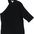 thumbnail image 1 of bar III Womens One-Shoulder Pullover Sweater, Black, Small, 1 of 2