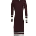 thumbnail image 1 of bar III Womens Ribbed-Knit Midi Sweater Dress, Red, Large, 1 of 2