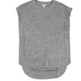 thumbnail image 1 of bar III Womens Ribbed Trim Pullover Sweater, Grey, X-Small, 1 of 2