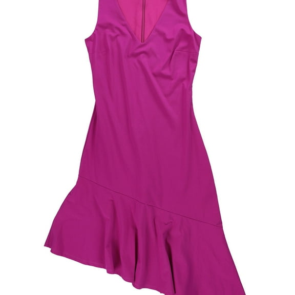 bar III Womens Ruffle Hem Tank Asymmetrical Dress, Pink, X-Small