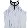 thumbnail image 1 of bar III Womens Ruffle Sleeveless Blouse Top, Purple, X-Large, 1 of 2