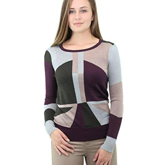 bar III Womens Silver Lake Pullover Sweater, Multicoloured, X-Small