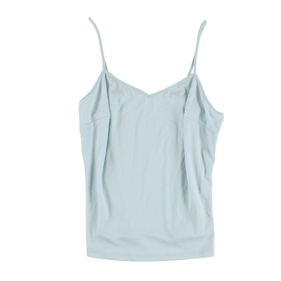bar III Womens Solid Cami Tank Top, Blue, Small