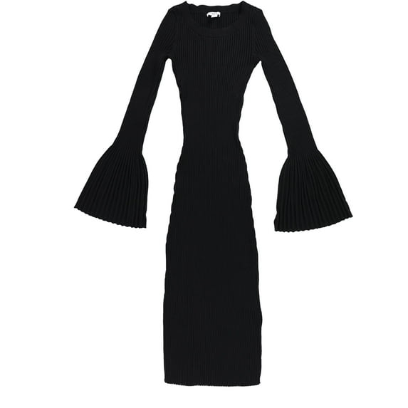 bar III Womens Sweater Midi Dress, Black, Medium