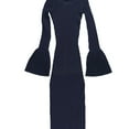 thumbnail image 1 of bar III Womens Sweater Midi Dress, Blue, X-Small, 1 of 2