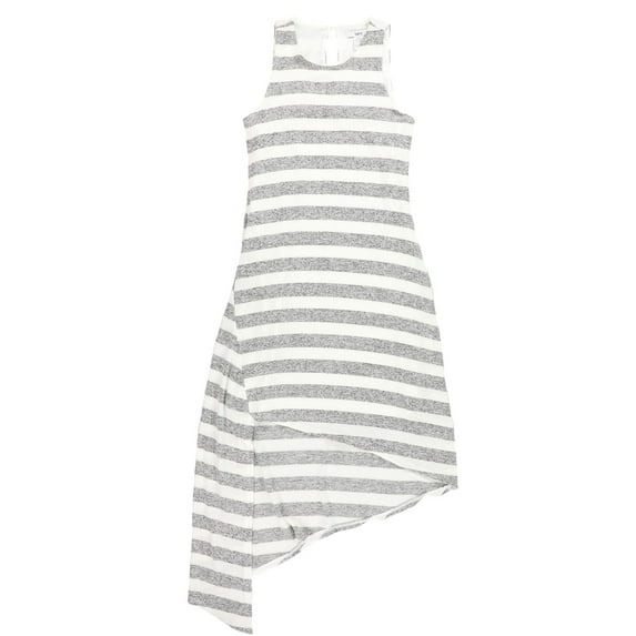 bar III Womens Tank Asymmetrical Cold Shoulder High-Low, Grey, Medium