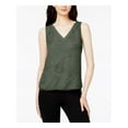 thumbnail image 1 of bar III Womens Textured Knit Blouse, Green, Large, 1 of 4
