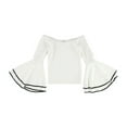 thumbnail image 1 of bar III Womens Textured Knit Blouse, White, Small, 1 of 2