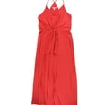 thumbnail image 1 of bar III Womens Tie Waist Maxi Dress, Orange, XX-Large, 1 of 2