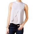 thumbnail image 1 of bar III Womens Tulip-Front Pullover Blouse, Grey, Large, 1 of 1