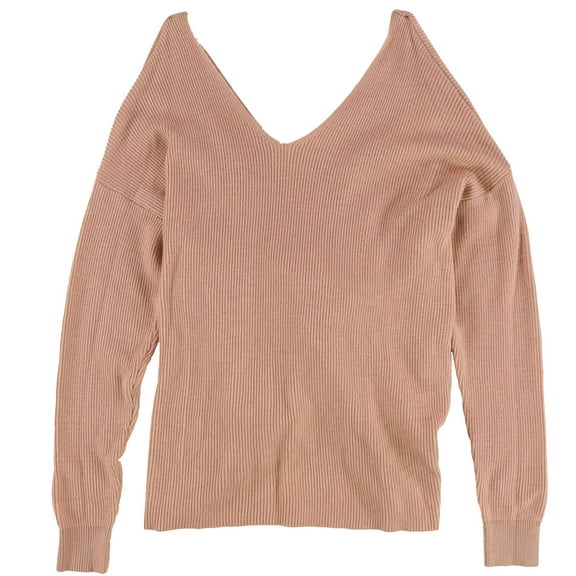 bar III Womens Twist Back Pullover Sweater, Pink, X-Small