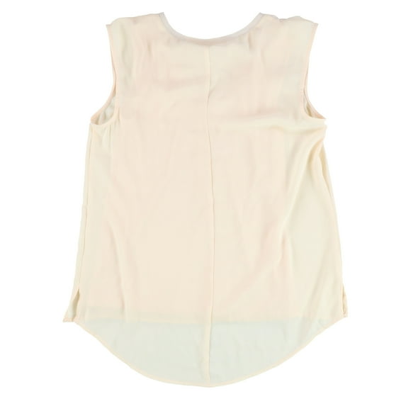 bar III Womens V-neck Pullover Blouse, Pink, X-Small