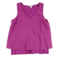 thumbnail image 1 of bar III Womens Woven Knit Tank Top, Pink, Small, 1 of 2