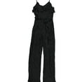 thumbnail image 1 of bar III Womens Woven Striped Jumpsuit, Black, X-Large, 1 of 2