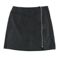 thumbnail image 1 of bar III Womens Zip Detail Mini Skirt, Black, 12, 1 of 2