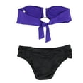 thumbnail image 1 of bar III Womens U-Bar 2 Piece Bandeau, Purple, X-Small, 1 of 2