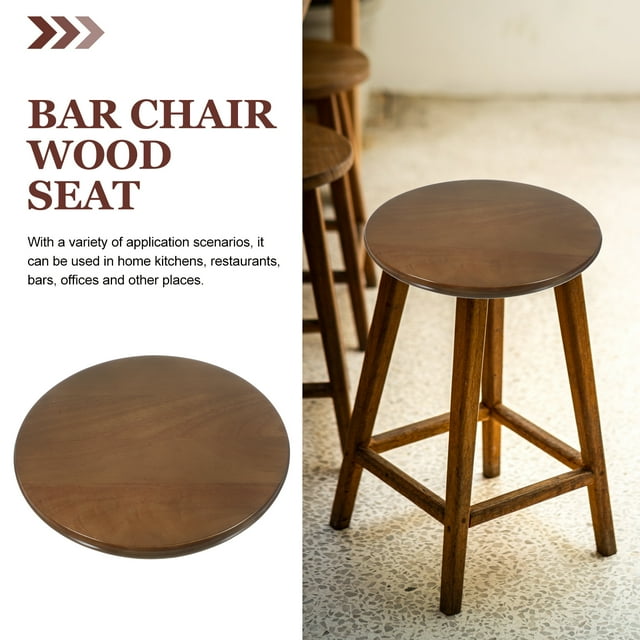 bar stool replacement seat Wooden Round Stool Cover Canteen Stool Seat