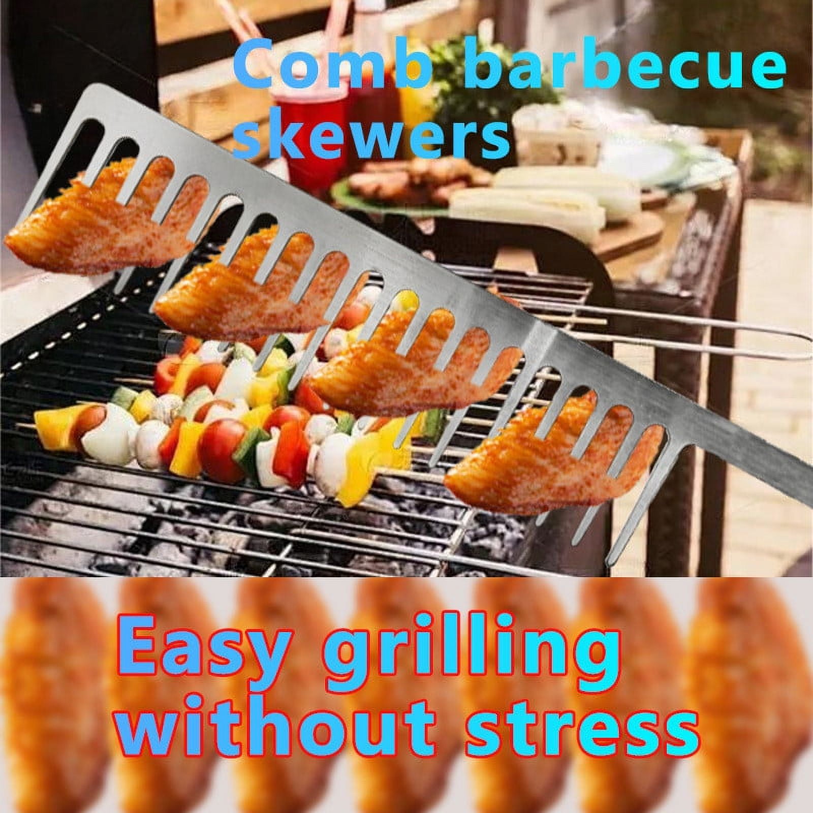 barbecue forks Funny BBQ Utensils Comb BBQ Skewers