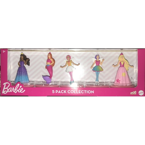 barbie 5 pack collection, Dreamtopia, Rainbow Mermaid, Fairy Candy Princess, Starlight Fairy, Flower N Flutter Princess