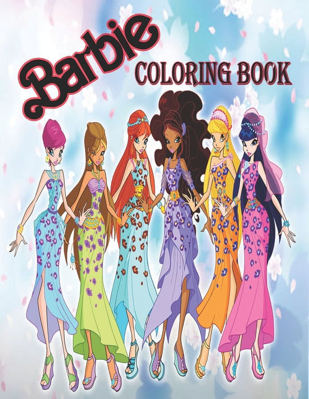 Barbie Coloring Book: Barbie Jumbo Coloring Book For Girls 4-8