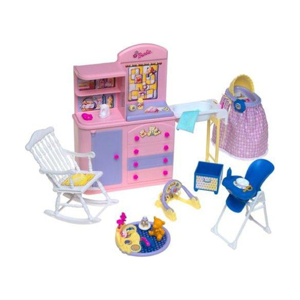 barbie happy family nursery playset