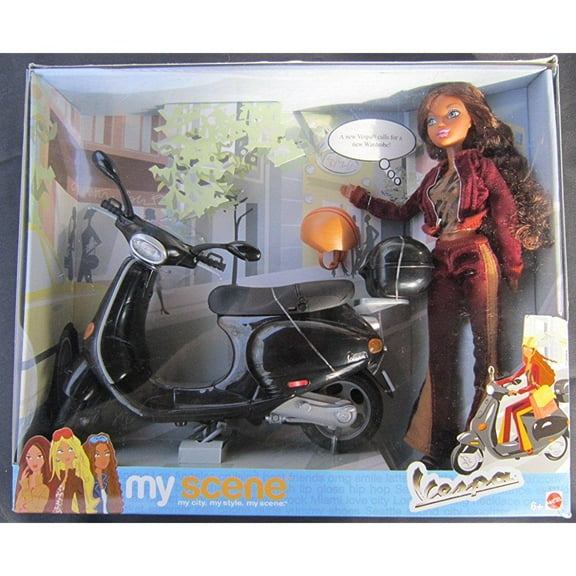 barbie my scene madison doll & vespa giftset aa (2003)