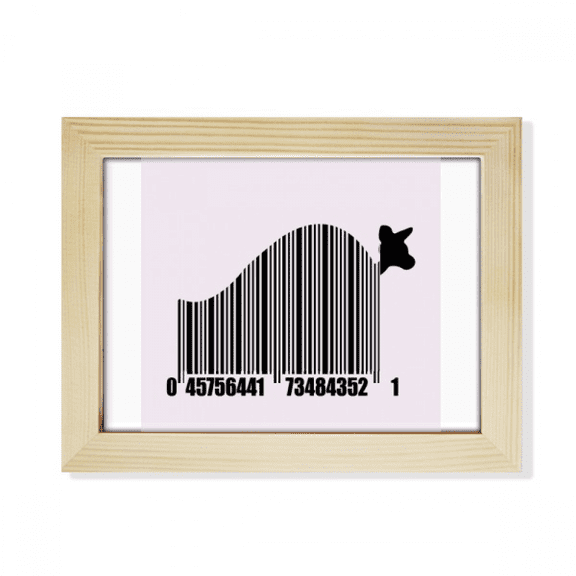 barcode body jump desktop photo frame picture art decoration painting 6x8 inch