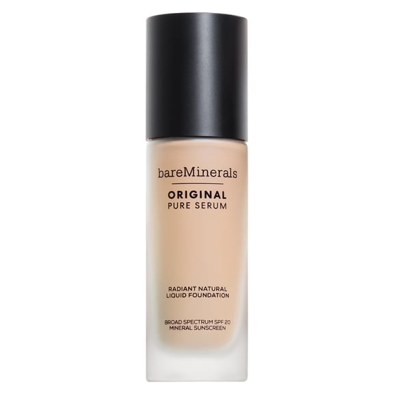 bareMinerals ORIGINAL PURE SERUM LIQUID SKINCARE FOUNDATION MINERAL SPF 20, Fair Cool 1.5