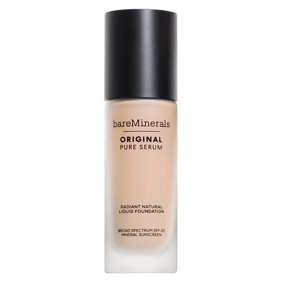 bareMinerals ORIGINAL PURE SERUM LIQUID SKINCARE FOUNDATION MINERAL SPF 20, Fair Cool 1