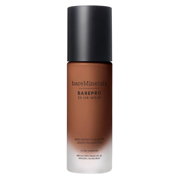 Barepro 24 Hr Wear Skin-Perfecting Matte Liquid Foundation Mineral SPF 20 PA Plus Plus - 56 Cool Deep