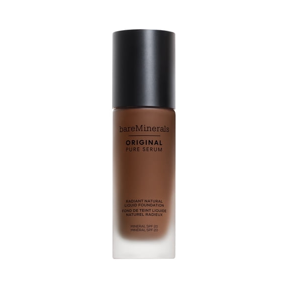 bareMinerals Original Pure Serum Radiant Natural Liquid Foundation Mineral SPF 20, Deep Neutral 6