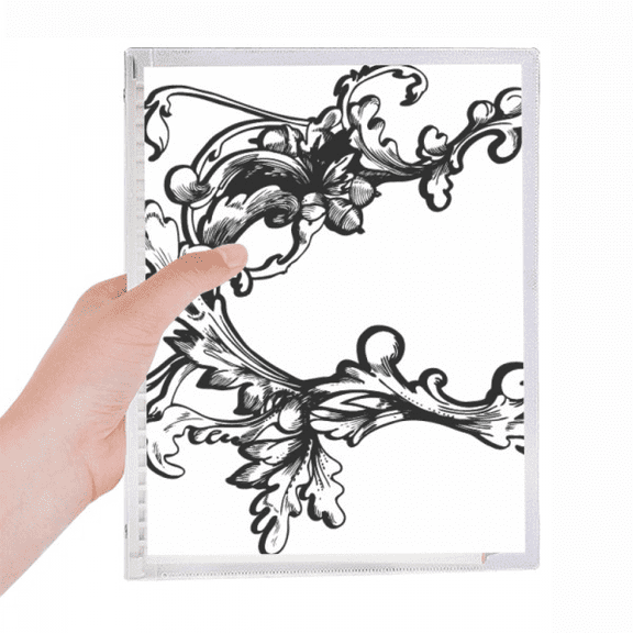 baroque decoration flower modern pattern notebook loose diary refillable journal statiry