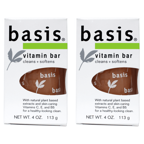 basis Vitamin Bar Soap 4.0 oz Pack of 2