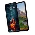 thumbnail image 1 of basketballwith-smoke-1 Phone Case, Designed for Samsung Galaxy S10 Case Soft Silicon for women girls boys wife gift,Shockproof Phone Cover, 1 of 1