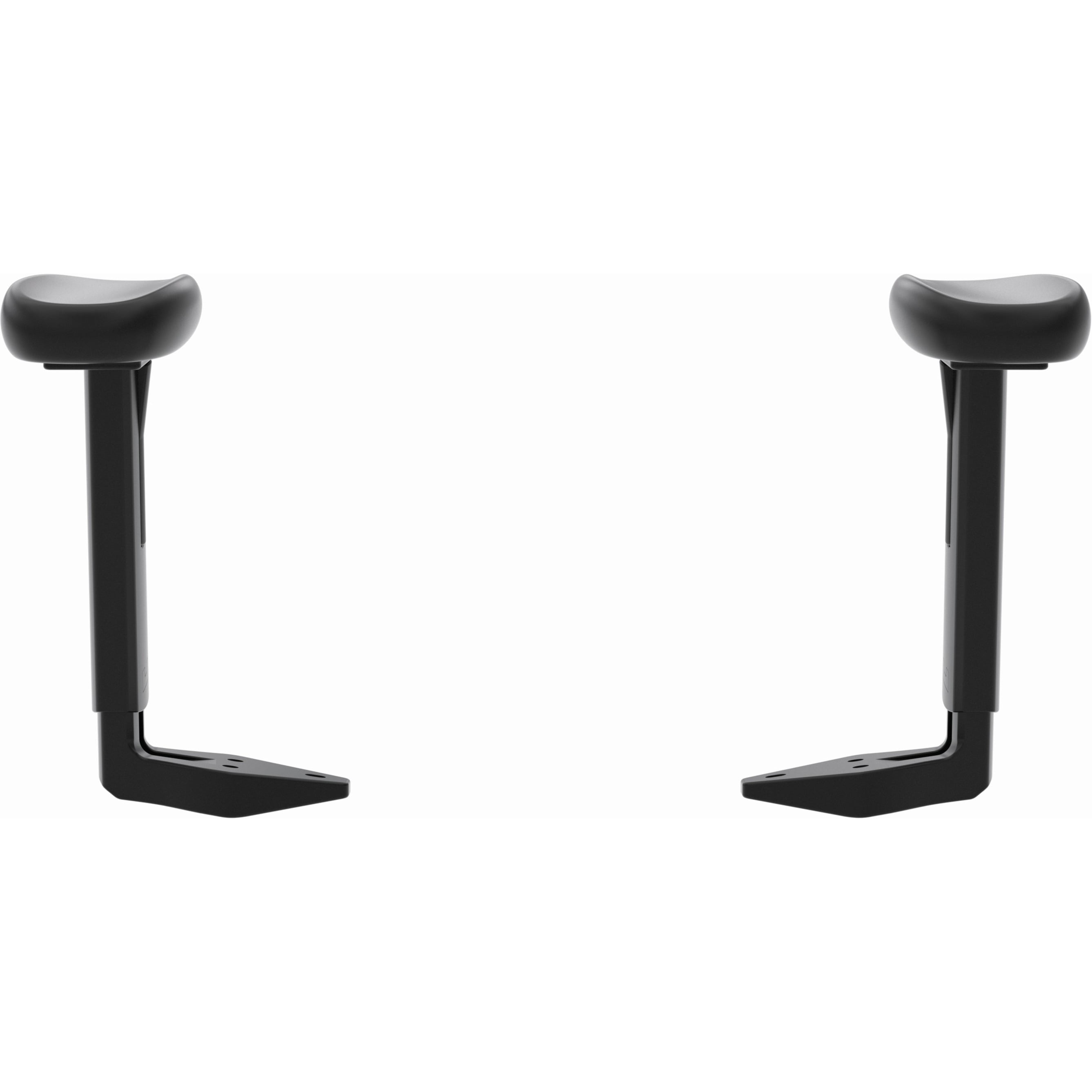 Black Height-Adjustable Polyurethane Arm Kit for Chairs