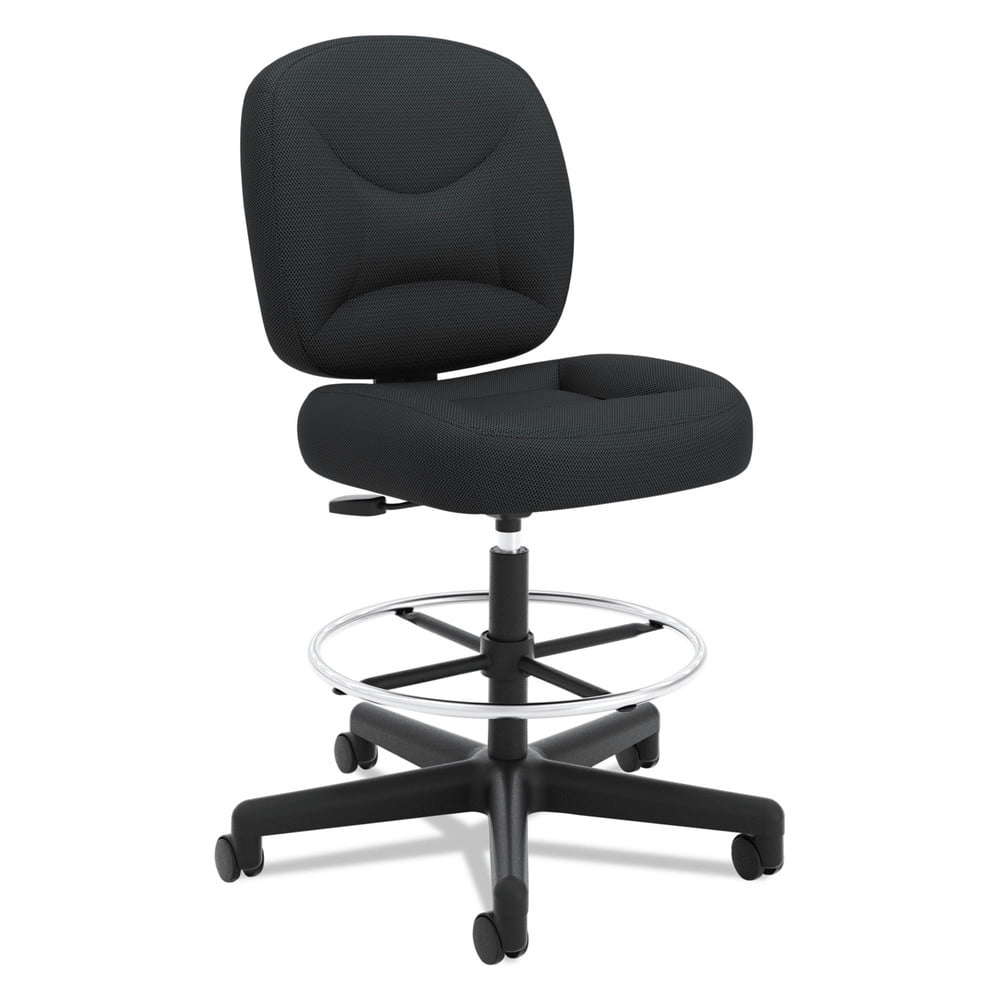 basyx VL215 Armless Task Stool, Black - Walmart.com