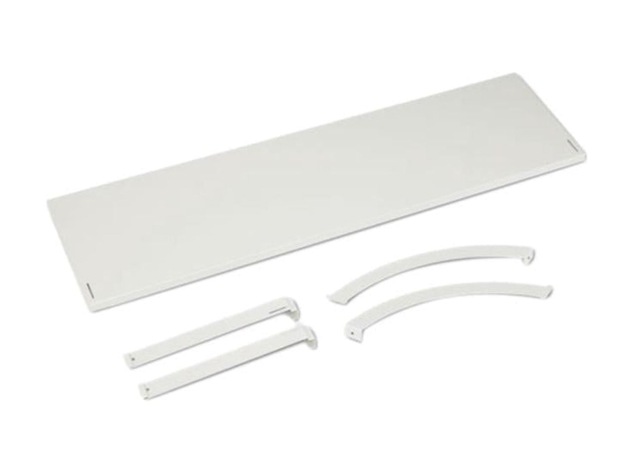 Versé Gray Metal Hanging Shelf for Panel System