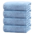 thumbnail image 1 of Bath Towels Set of 4, Large 28"x 55" Bath Towels Highly Absorbent & Quick Dry, 100% Microfiber Bath Sheets, Soft Luxurious Towels for Bathroom Spa Hotel Gym, Blue, 1 of 7