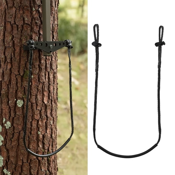 bathprove Climbing Stick Aider for Hunting, Daisy Chain Single Step Aider, Hand-Braided Lightweight Rope Ladder Tree Stand Step