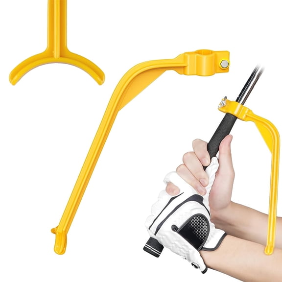 bathprove Golf Training Wrist Hinge Golf Swing Training Aid Swing Correcting Trainer Tool for Golfers Beginners Arm Elbow Posture Teaching Accessory for Golf Club Practice