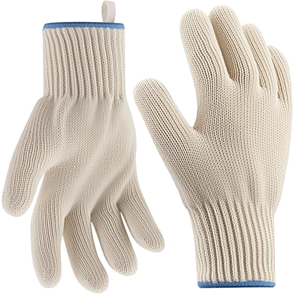 bathprove Heat Resistant Oven Gloves, Heat Resistant Cooking Oven Gloves with Fingers Grill Glove, Full Hand Protection, Grill Gloves for Outdoor Grill Gloves for Hot Food Handling(Set of 2)