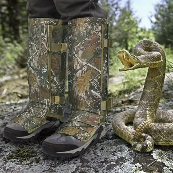bathprove Snake Gaiters Snake Chaps, Waterproof Lower Legs Snake Guards, Snake Bite Protective Gaiters, Anti-Snake Gaiters for Men/Women, Adjustable Size for Hunting/Hiking/Farm Working