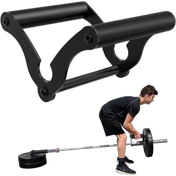 bathprove V Bar Landmine Handle Attachment for Barbell Bar, Solid Multi-Grip Landmine Handle Attachment with Non-Slip Rubber Handle, Fits Olympic Bars Strength Training Bars