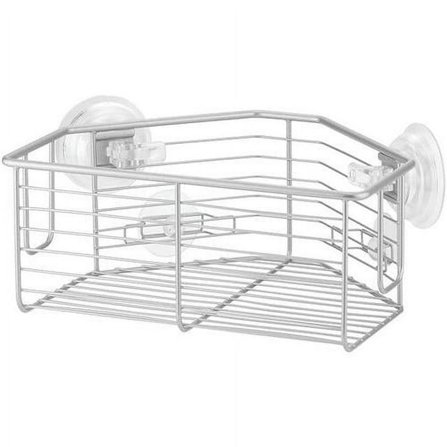 bathroom shower power lock suction caddy corner basket for shampoo