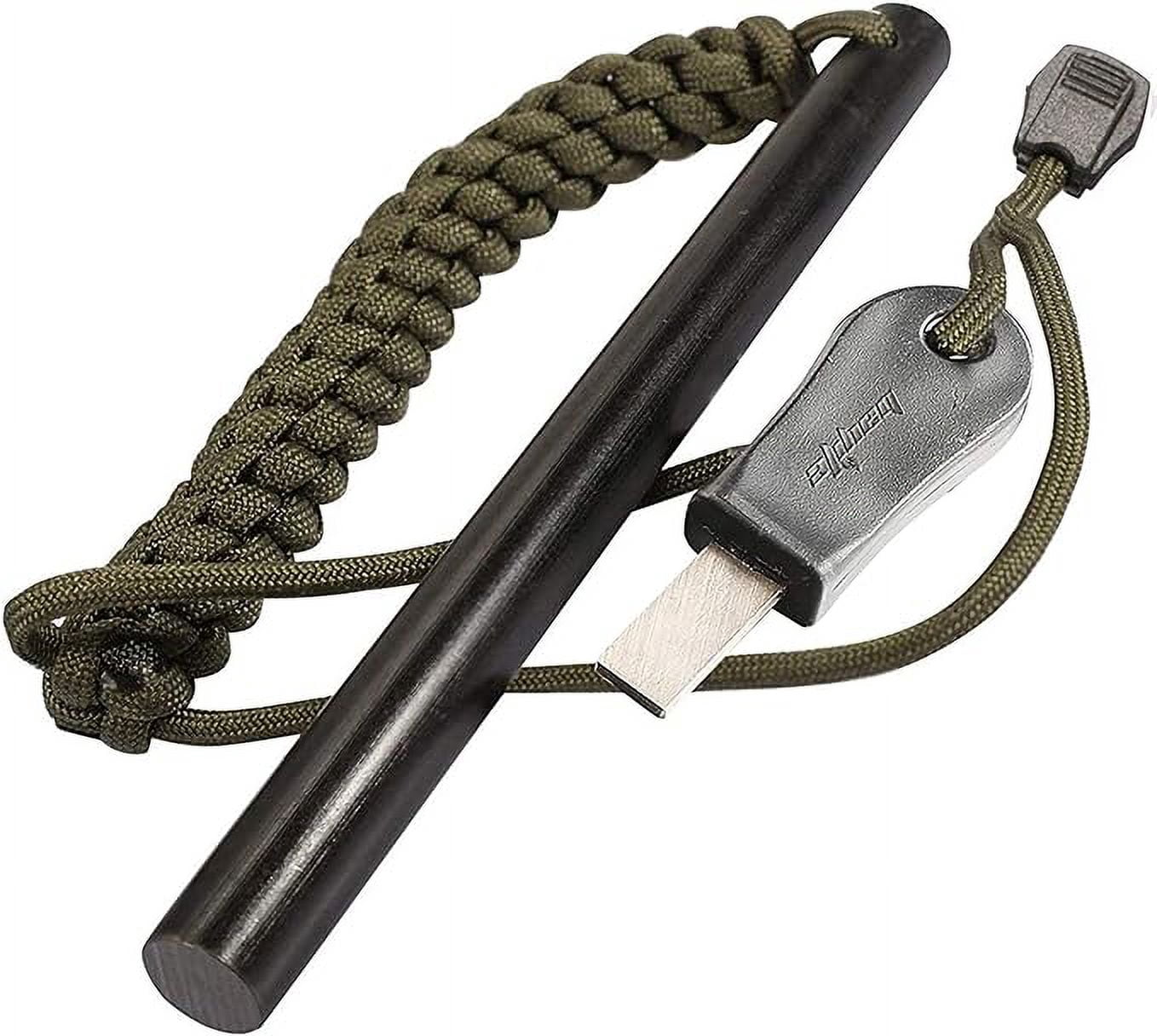Jumbo Ferrocerium Flint Fire Starter Kit - 1/2" X 5" Rod With Scraper, Waterproof