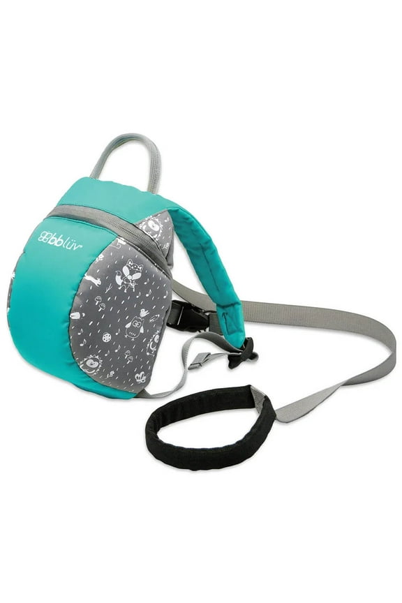bbluv B0148A Pak Toddler Backpack with Adjustable Safety Reins - Aqua