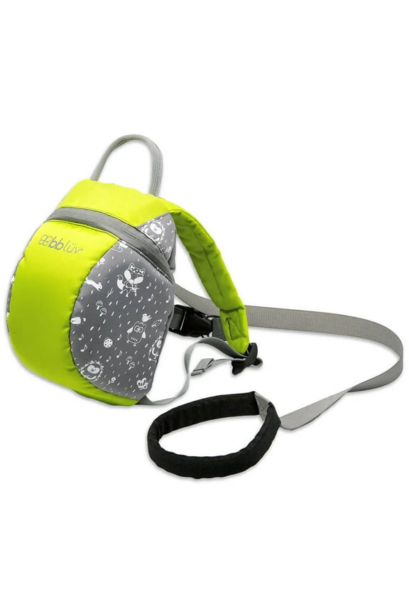 bbluv B0148L Pak Toddler Backpack with Adjustable Safety Reins - Lime