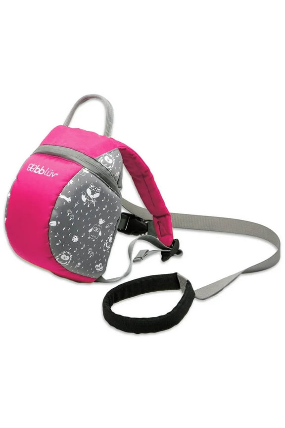 bbluv B0148P Pak Toddler Backpack with Adjustable Safety Reins - Pink