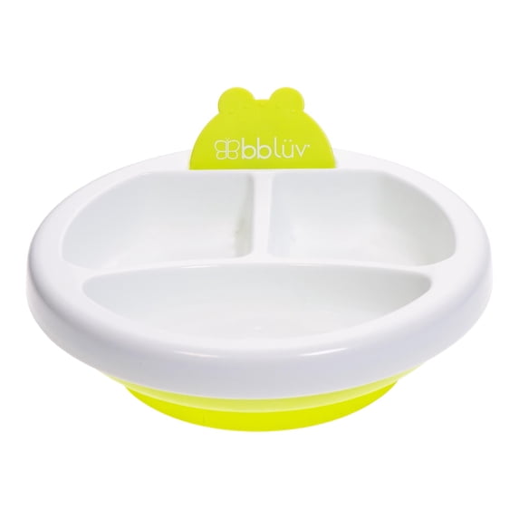 bblüv - Plato ‒ Warm Feeding Plate for Baby - Lime